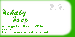 mihaly hocz business card